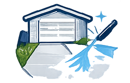 Driveway pressure washing services