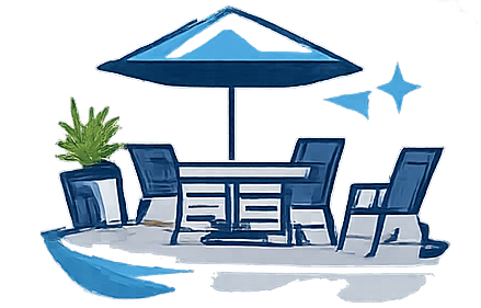 Patio and pool deck pressure washing